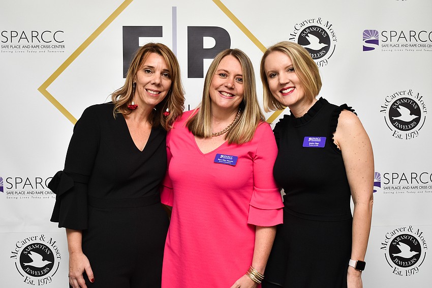 Cherie Heasley, Mary Ellen Mancini and President and CEO Jessica Hays