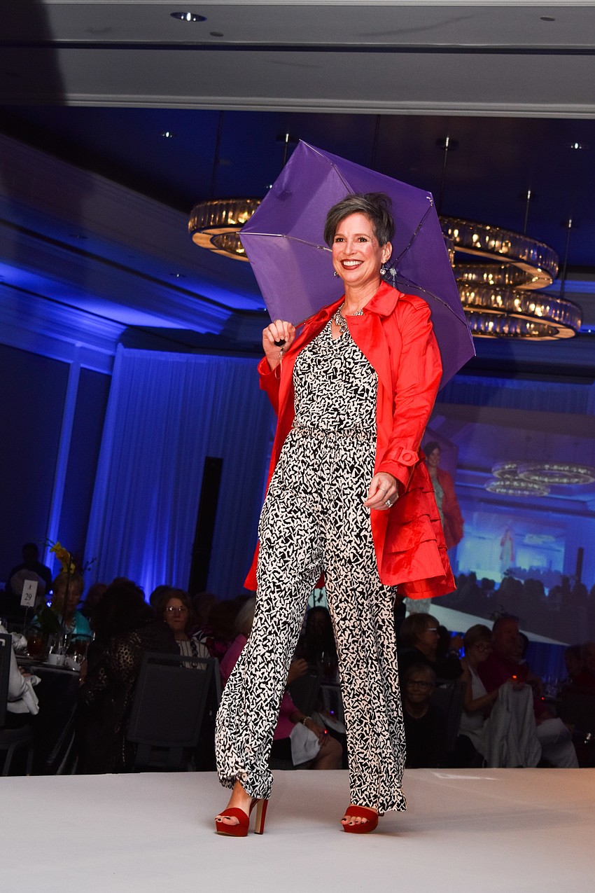 The first portion of the show included outerwear and umbrellas.