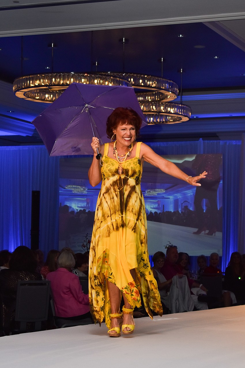 The first portion of the show included outerwear and umbrellas.