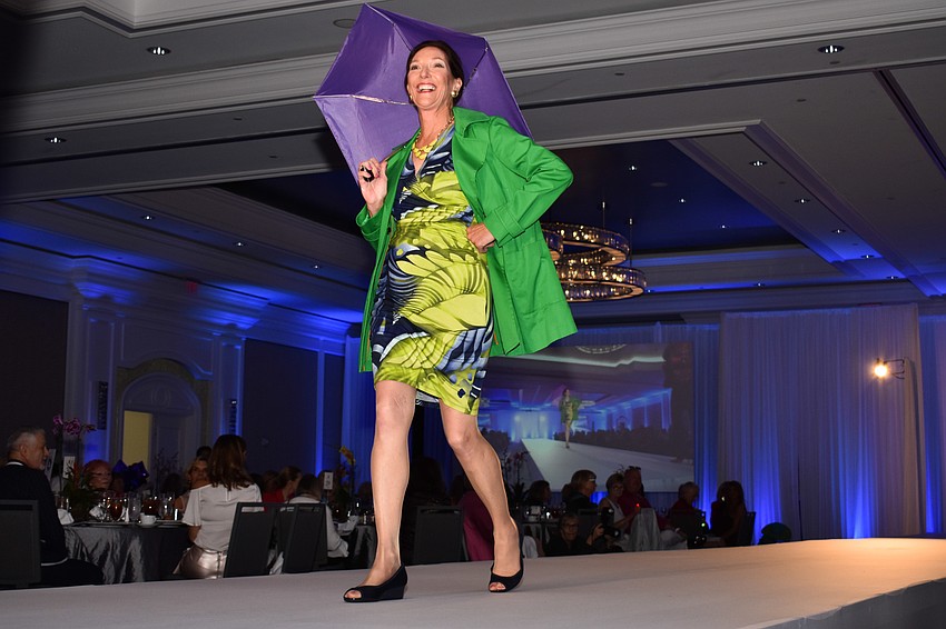 The first portion of the show included outerwear and umbrellas.