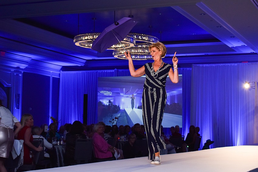 The first portion of the show included outerwear and umbrellas.