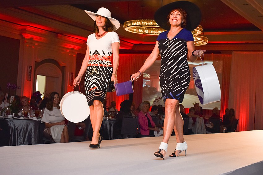 The second part of the show had all models wearing hats.