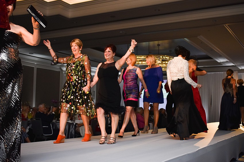 Models and Co-Chairwomen all walked the runway together to end the luncheon.