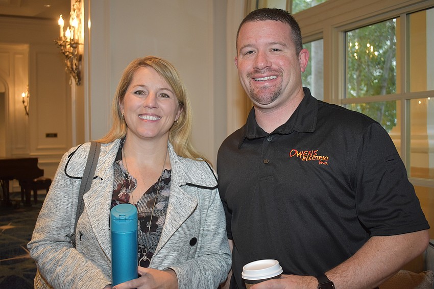 Comcast Spotlight's Jami Rear and Owens Electric's AJ Brown