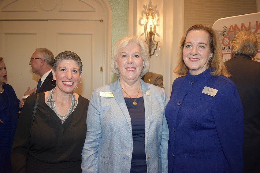 JFCS's Heidi Brown, New College's MaryAnne Young and Selby Botanical Gardens' Ann Logan