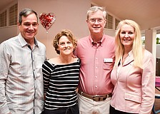 David and Ellen Odenath, Steve Branham and President Susan Phillips