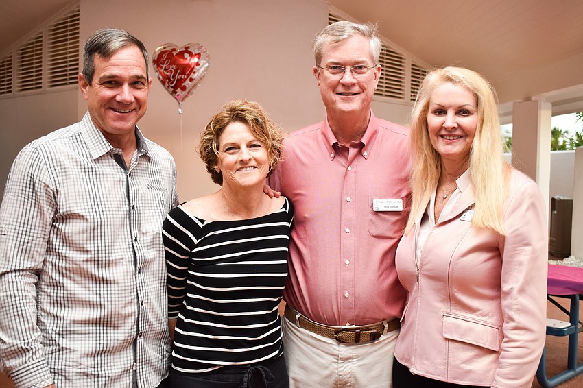David and Ellen Odenath, Steve Branham and President Susan Phillips