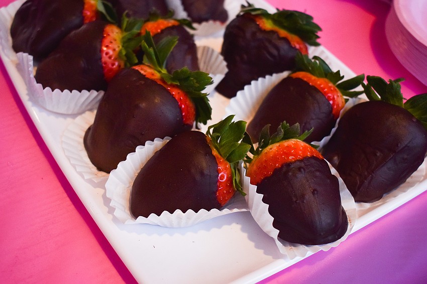 There were plenty of chocolate covered strawberries for everyone.
