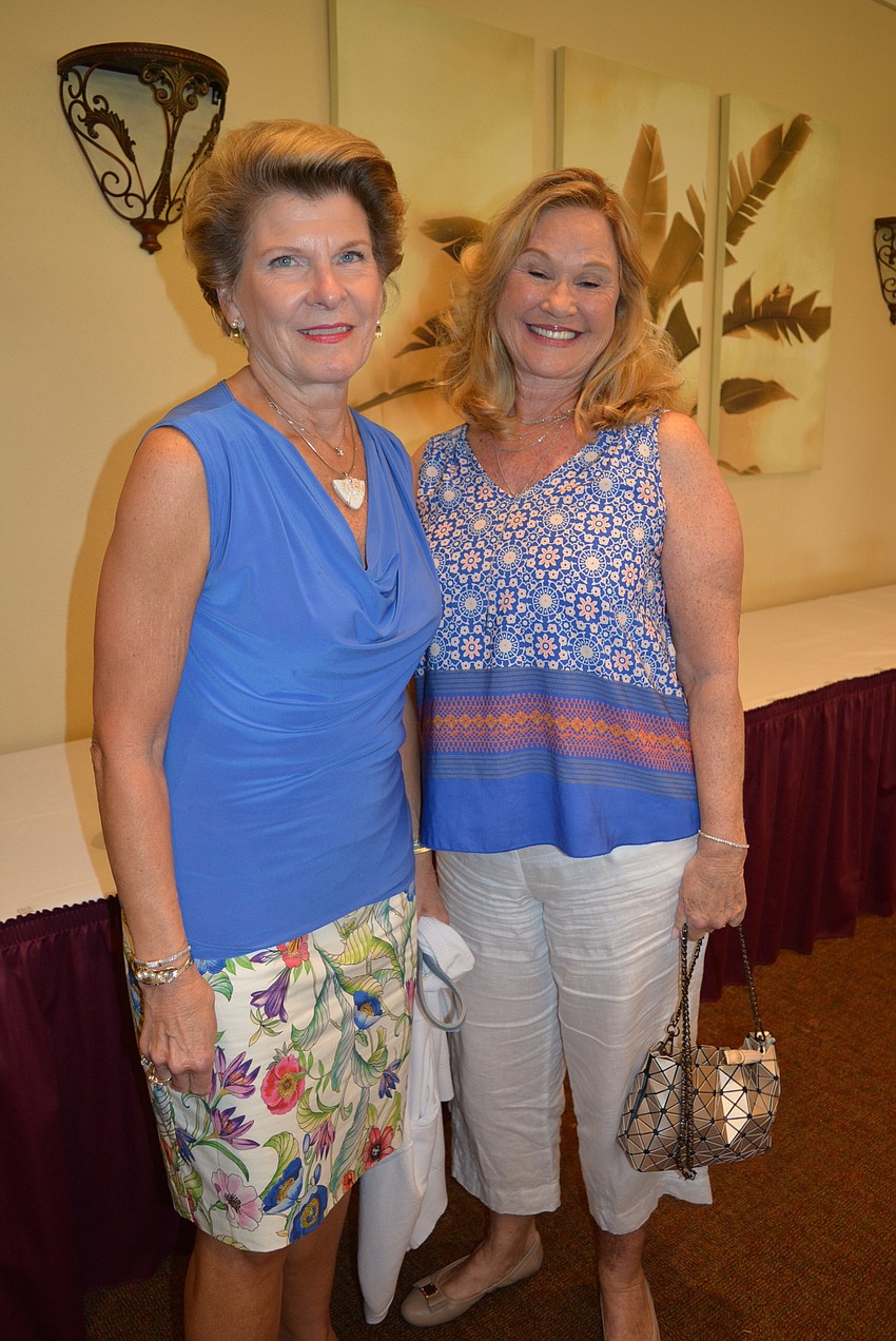 Women's Club member Martha Sackett brought her friend, Honora McEvily.