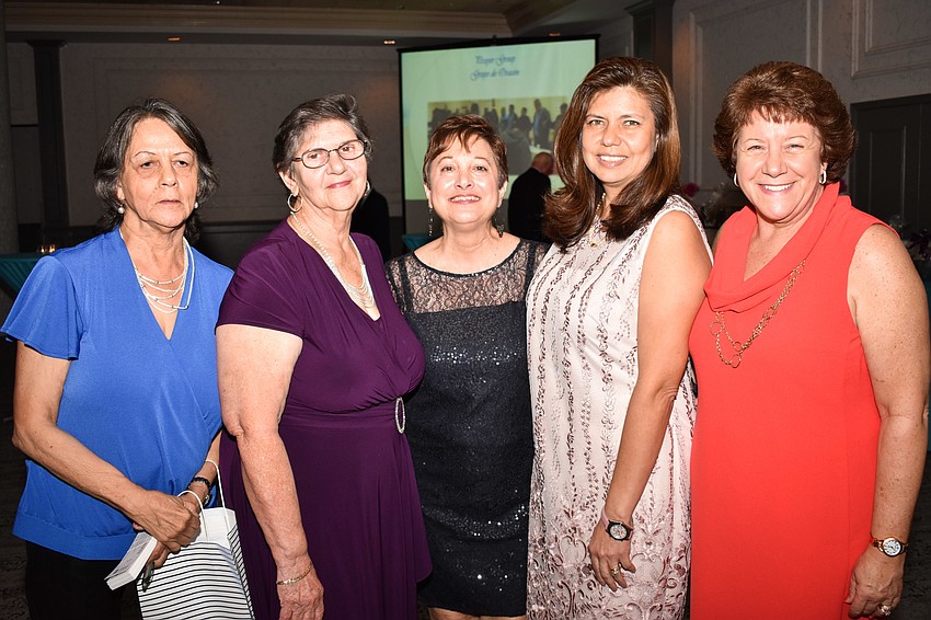 Diane Olivieri, Josefina Carranza, Peg Forte, Wendy Barroso and Kathy Johnson Gregg