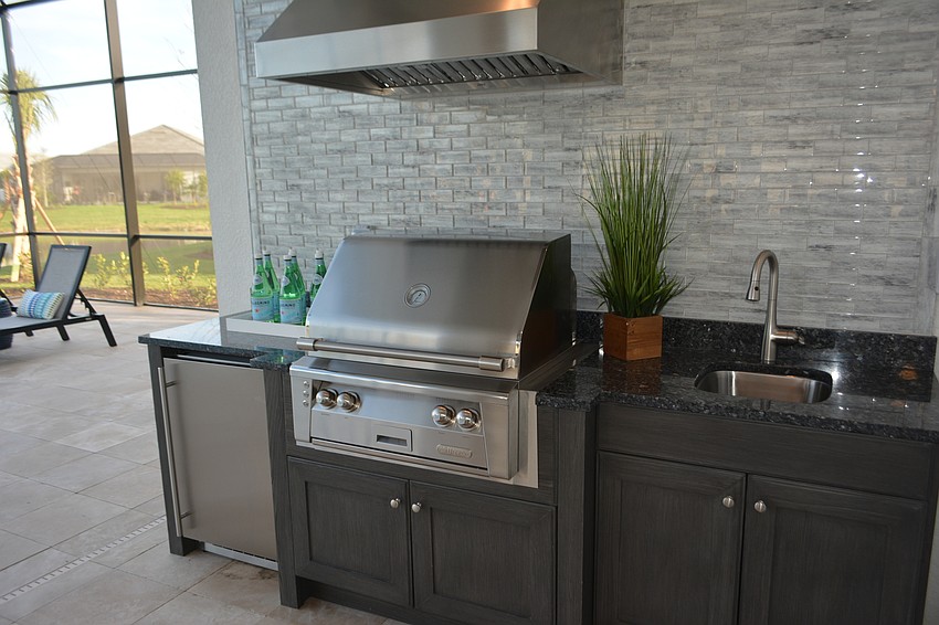 The homes feature convenient outdoor kitchens that allow buyers to enjoy the Florida lifestyle.
