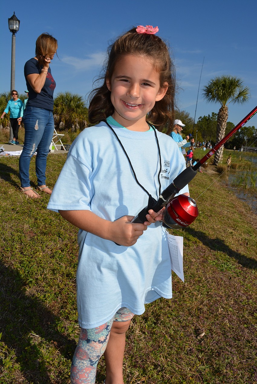Vanessa Galliano, 5, fished with her siblings, Adrianna and Sebastian, and mother, Schuyler.