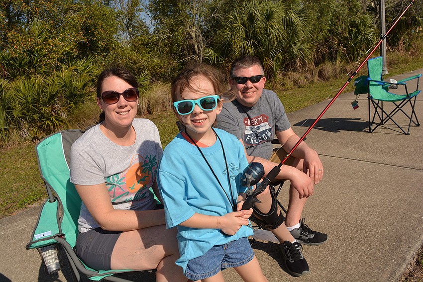 Genny, Brooklyn and Nick Walter participated while visiting relatives Ty and Laura Walter, in Lakewood Ranch. The family is from Ohio.