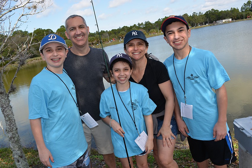 Domennick, Chris, Bella, Annie and Leo Azwacki made the tournament a family affair. The Waterlefe Golf & River Club residents made sure to move around the pond to try to catch as many fish as possible.