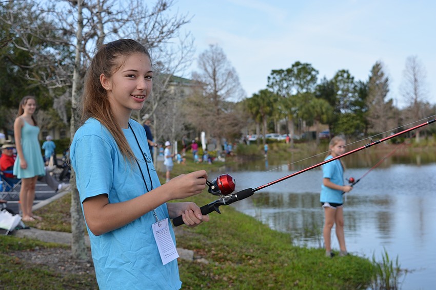 Thirteen-year-old Isabella Boyd, of Lakewood Ranch, has only fished once before.