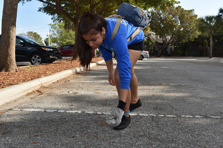Natalie Huertas learned that a majority of costal trash ends up in marine life.