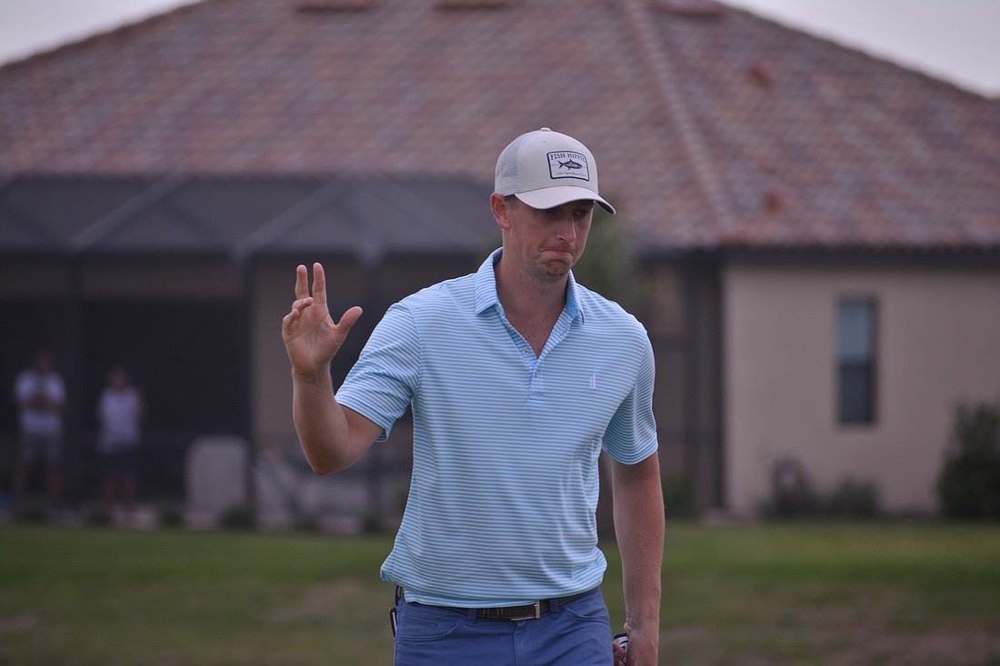 J.T. Griffin finds himself in fourth place (17 under par) heading into the Suncoast Classic&#39;s final day.