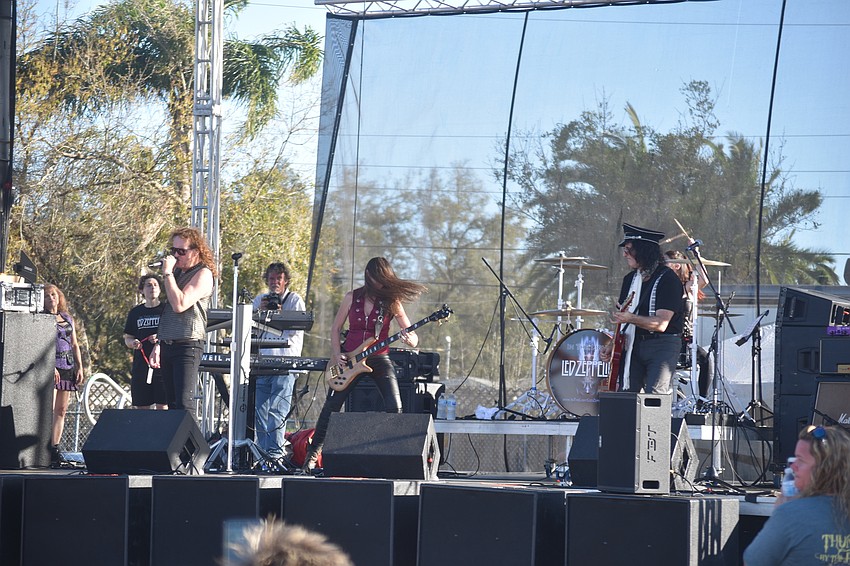 In the Light, a Led Zepplin tribute band, entertained the crowd.