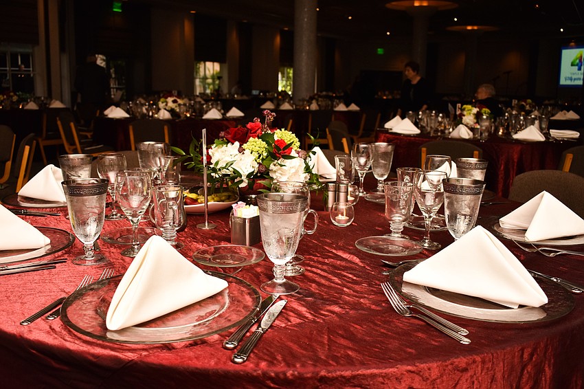 The decor was elegant.