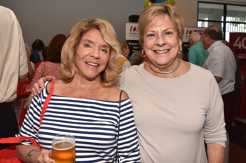Joan Partridge and Longboat Key Chamber of Commerce President Gail Loefgren