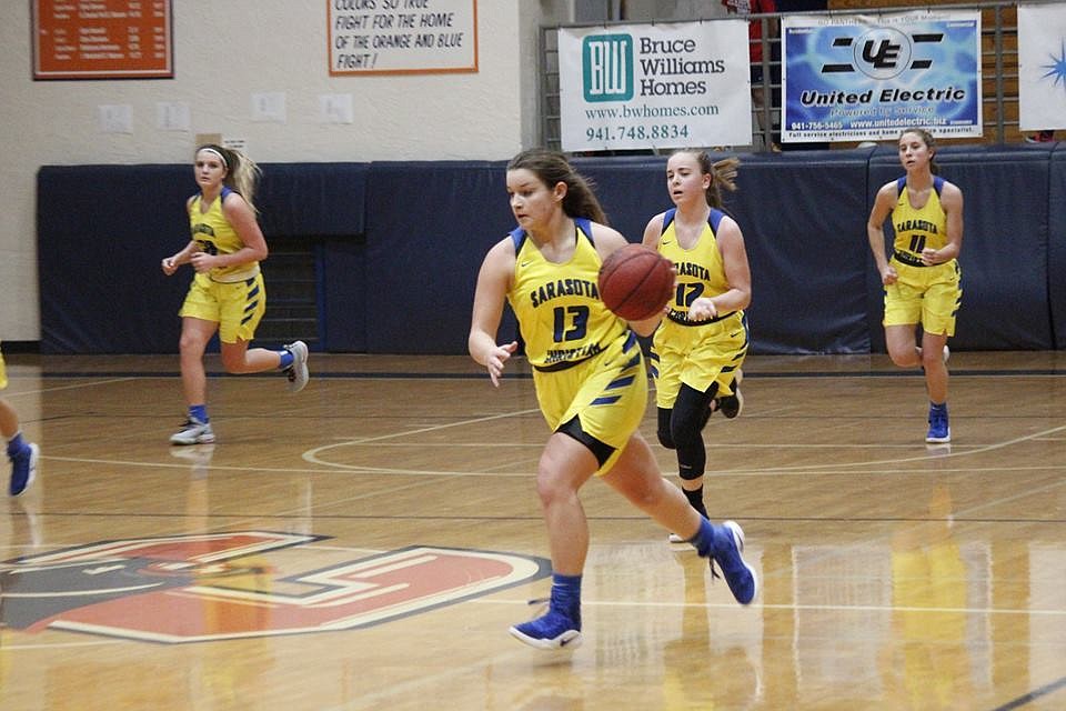 Amber Schrag helped carry the Sarasota Christian girls basketball team. Courtesy photo.