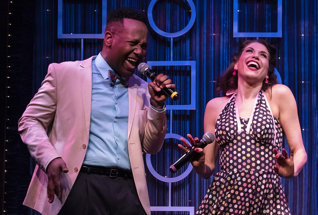 Chris Anthony Giles and Alayna Gallo perform in "The Wonder Years: The Music of the Baby Boomers." Photo by Matthew Holler