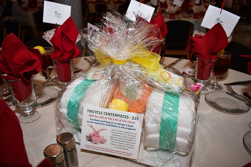 Guests could purchase a centerpiece for their child, grandchild or donate it to the program.