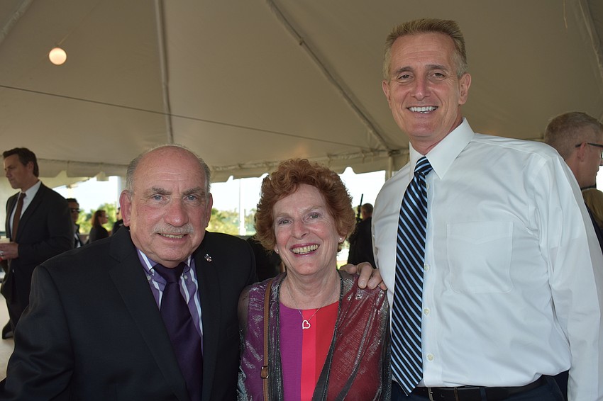 Norman and Patti Schimmel with Peter Abbott