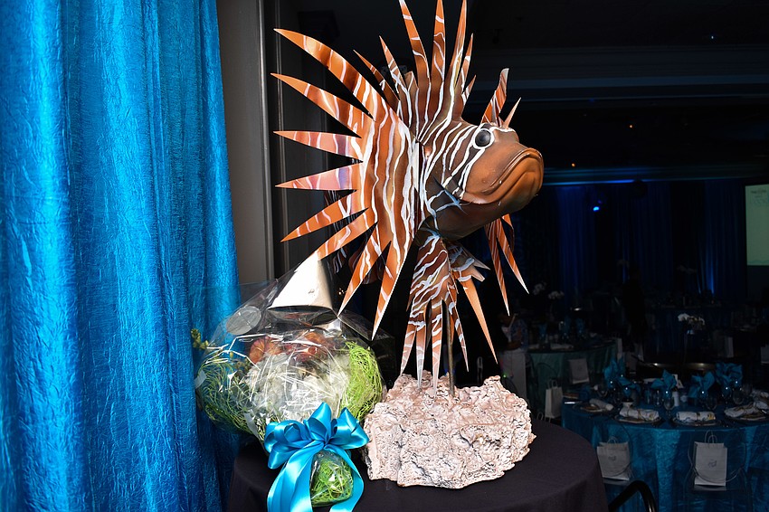 The decor was under-the-sea-themed.