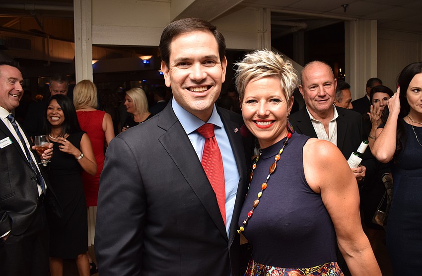 Sen. Marco Rubio with Angela Smith
