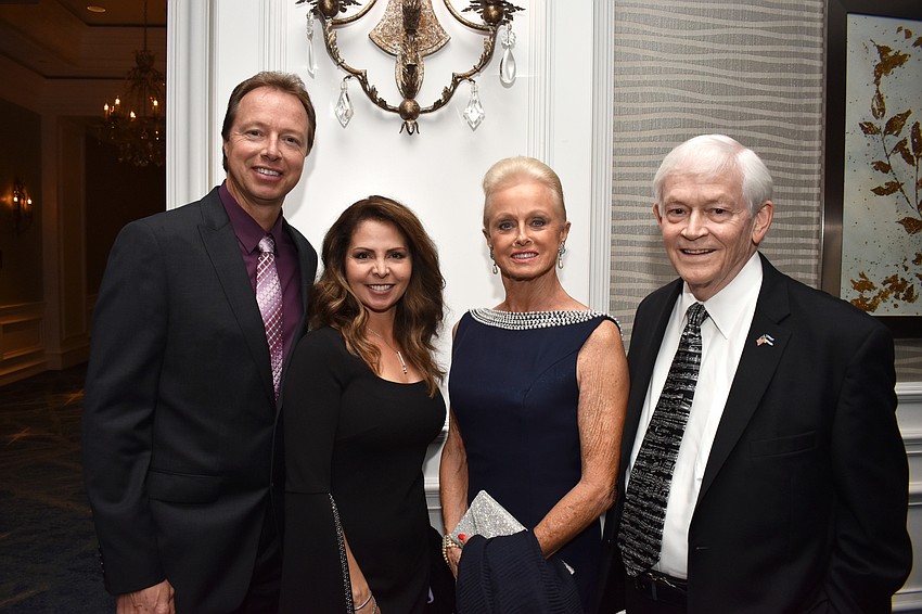 Mark, Cristina and Sigrid Gebel with Hugh Steele