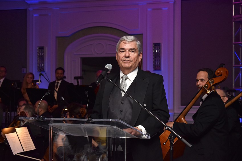 Board Chairman David Steves gives his opening remarks.