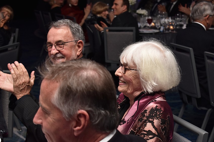 Board Chairman David Steves gave a shout out to Gretchen Serrie, the executive director of the orchestra prior to McKenna.