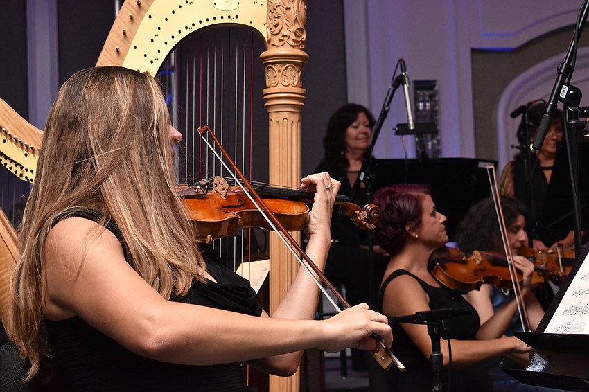 The strings performed second.