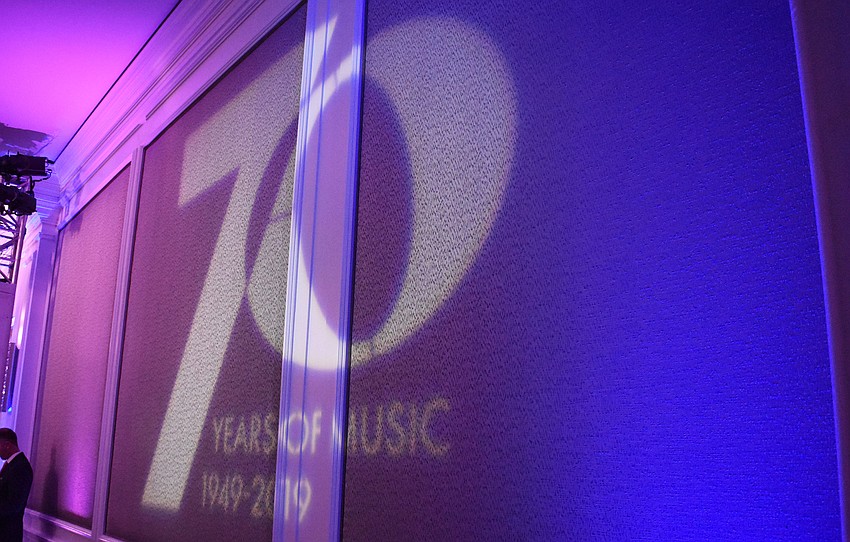 The gala celebrated the orchestra’s 70th anniversary.