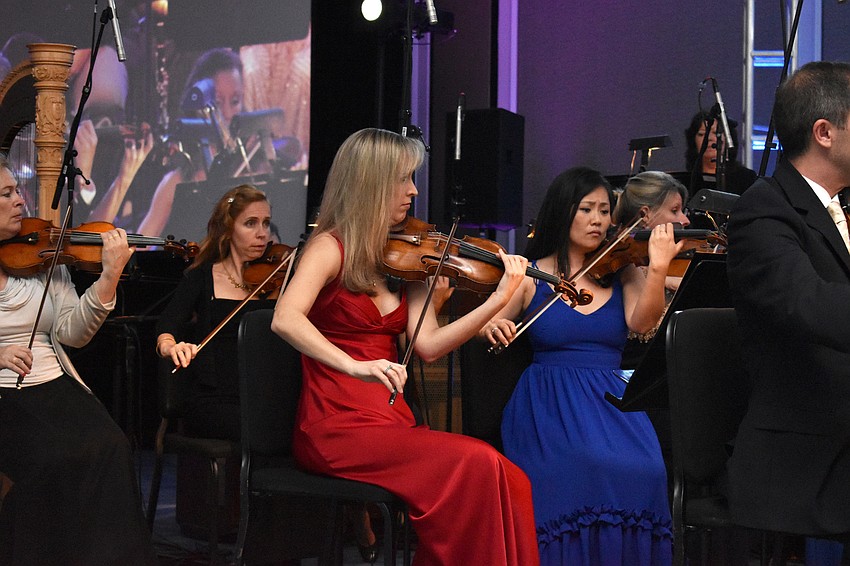 The pre-dinner concert highlighted every section of the orchestra.