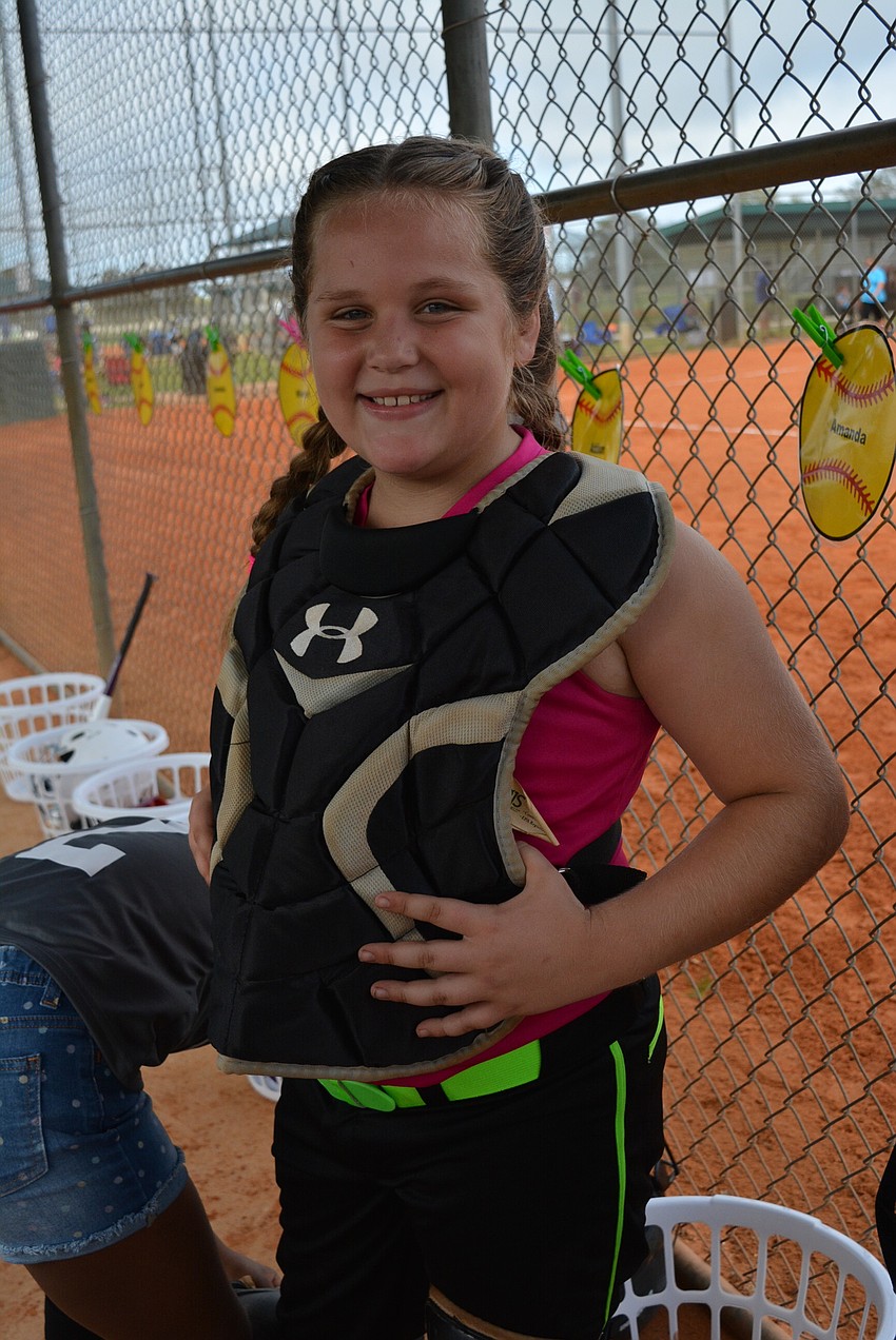 Miss Manatee Softball 9-year-old MacKenzie Pandelo is known by her teammates as 