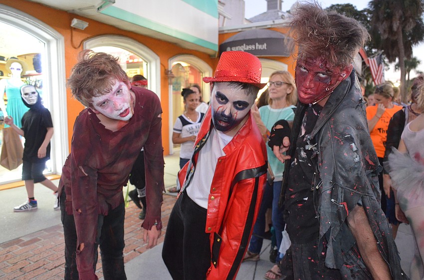 Sarasota High School zombies Quoc Pharm, Tristan Rivers and Carl Fedora