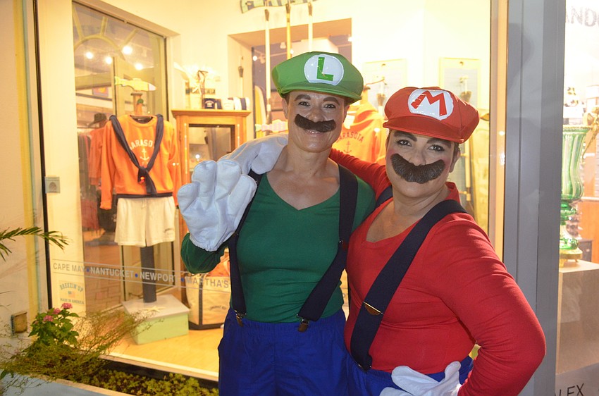 Rose Kuhel, as Luigi, and Jessica Solano, as Mario
