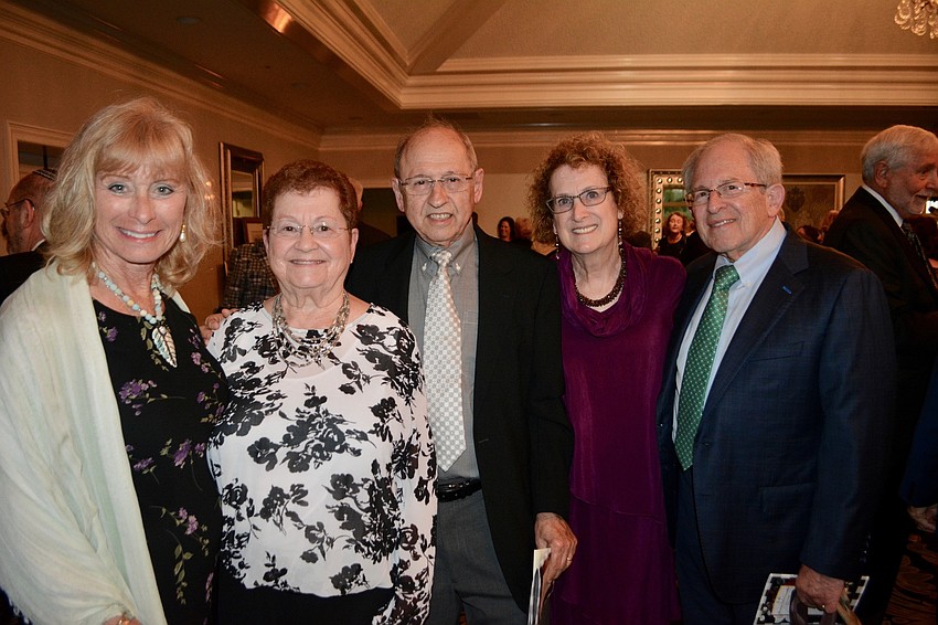 Patty Glah, Doris Benice, Ron Benice, Elyse Diamond and Marvin Diamond.