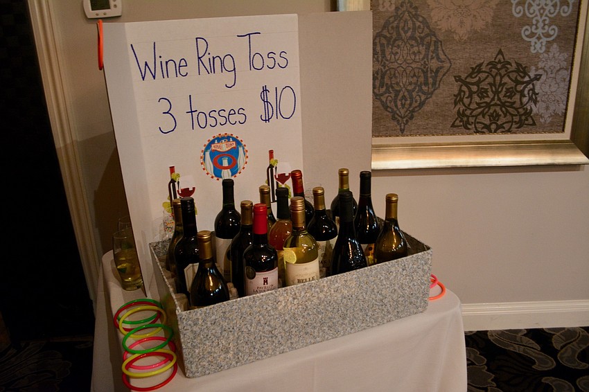 Temple Sinai hosted a small ring toss game as a means of fundraising at the gala.