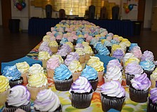 Attendees were given a cupcake on the way out.