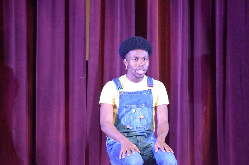 Singers from Booker High School's Visual Performing Arts group performed at the 60th anniversary celebration.