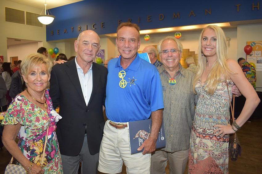 Co-chair Bunny Skirboll, co-chair Tom Bernstein, Larry Greenspon, Board Chair Michael RItter and Lauren Glassman, another co-chair.