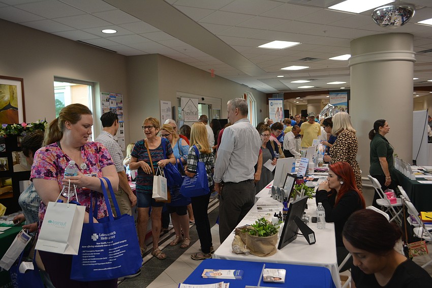 The expo was packed from beginning to end.