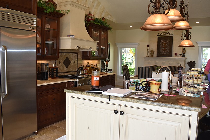 The house on Siesta Key Circle had a large kitchen, with granite countertops.