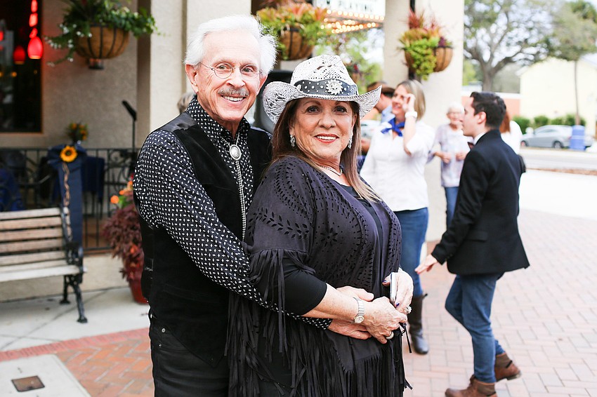 Dickie Smothers and Chairwoman Marie G. Kropp