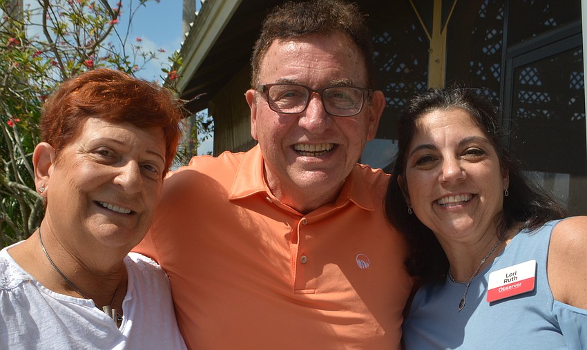 Ann Marie and Lou Marinaccio visit with East County Observer Associate Publisher Lori Ruth before the Observer Cup.