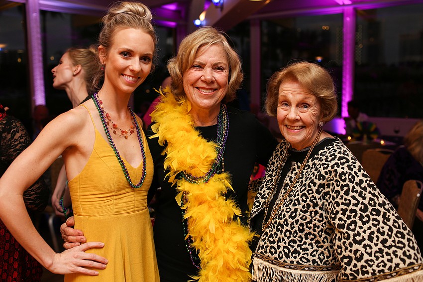 Victoria Hulland, Marilyn Nordby and President Donna Maytham