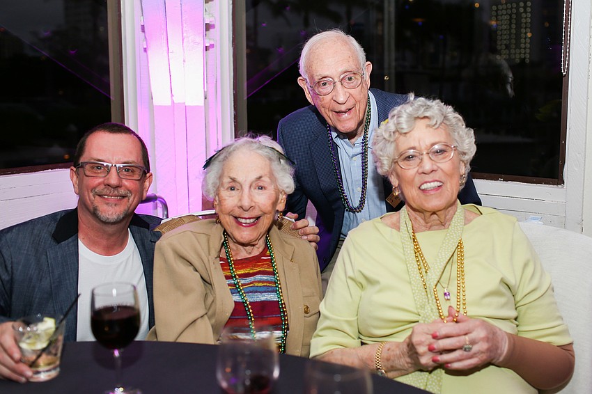Director Iain Webb, Jean Simon and Richard and Helen March